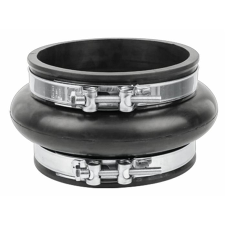 GIUNTO IN GOMMA Ø 200MM CON FASCETTE INOX