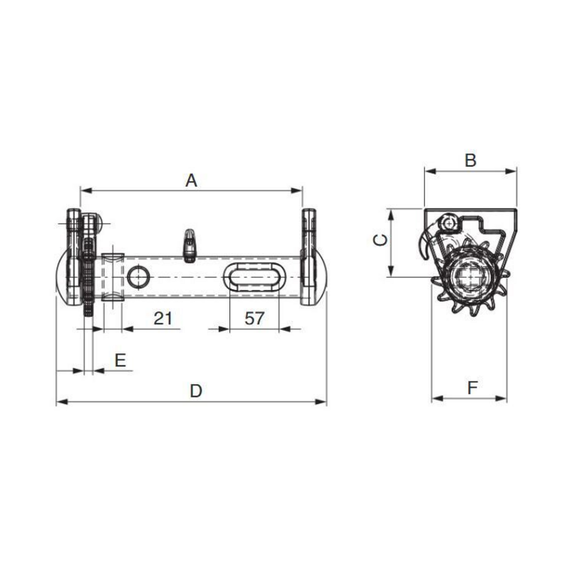 VERRICELLO TENDICINGHIA LATO Ø 48MM SX