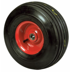 RUOTA PNEUMATICA RIGATA MISURE 15X6.00X6" CON CUSCINETTI