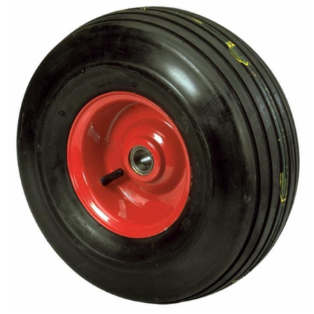 RUOTA PNEUMATICA RIGATA MISURE 15X6.00X6" CON CUSCINETTI