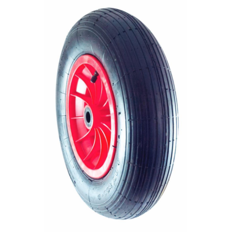 RUOTA PNEUMATICA 4.000X4" CON MOZZO A RULLINI