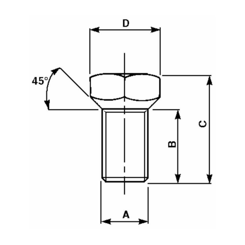 VITE PER RUOTE M16X1,5