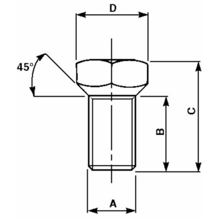 VITE PER RUOTE M16X1,5
