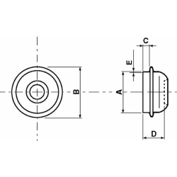 CALOTTINA COPRIMOZZO Ø 47 MM
