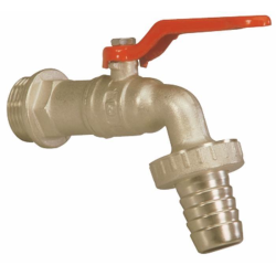 RUBINETTO PORTAGOMMA A SFERA, 3/4"