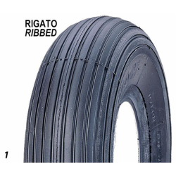 RUOTA PNEUMATICA MISURA 3.50X8" CON CERCHIO IN NYLON