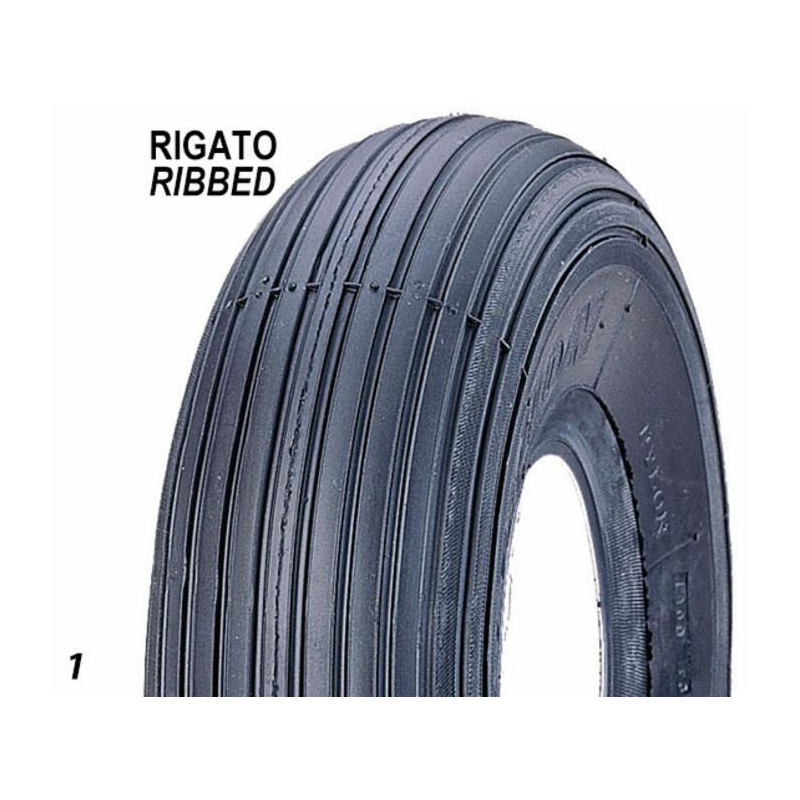 RUOTA PNEUMATICA MISURA 3.50X8" CON CERCHIO IN NYLON