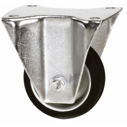 RUOTA GOMMATA 80X25 SUPPORTO FISSO