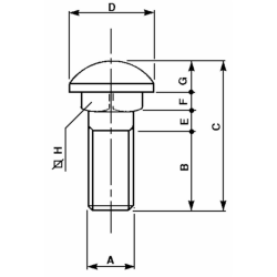 COLONNETTA SERRAGGIO RUOTE  M16X1,5