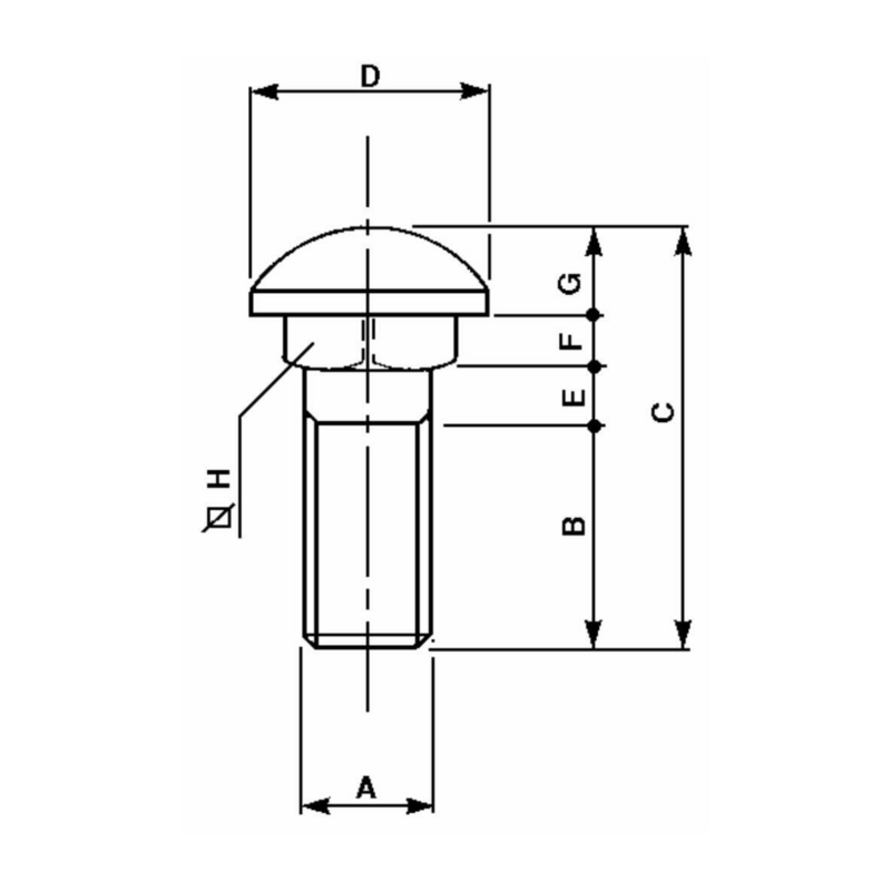 COLONNETTA SERRAGGIO RUOTE  M16X1,5