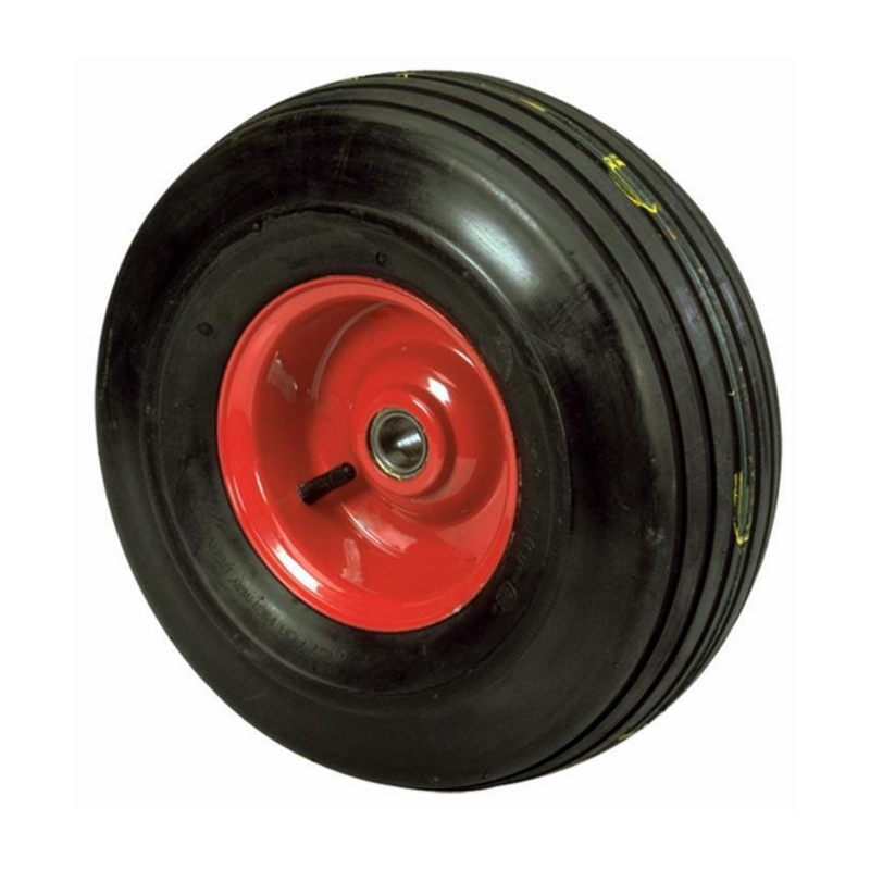RUOTA PNEUMATICA RIGATA MISURE 16X6.50X8" CON CUSCINETTI