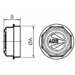 CALOTTINA COPRIMOZZO ADR Ø 47 MM