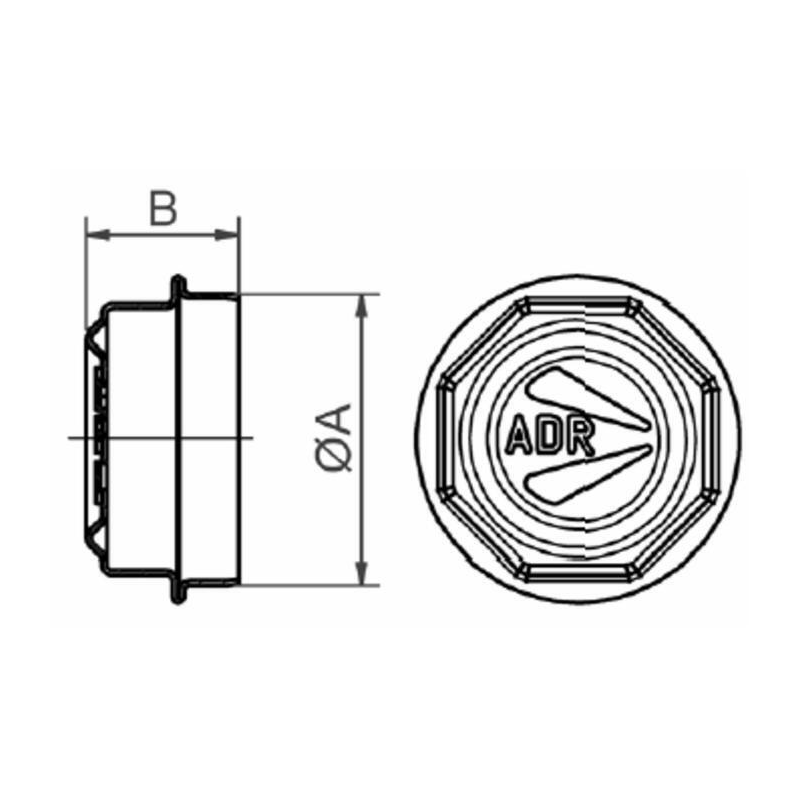 CALOTTINA COPRIMOZZO ADR Ø 47 MM