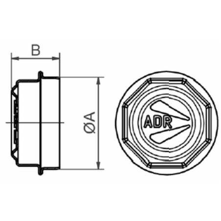 CALOTTINA COPRIMOZZO ADR Ø 47 MM