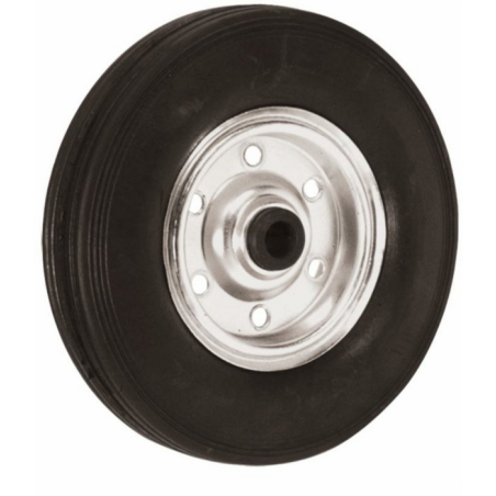 RUOTA GOMMA PIENA 250X65 MOZZO Ø 20X60