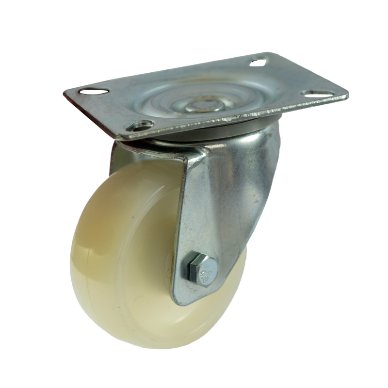 RUOTA NYLON Ø 80MM CON SUPPORTO GIREVOLE