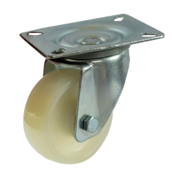 RUOTA NYLON Ø 100MM CON SUPPORTO GIREVOLE