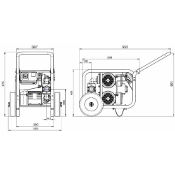 GRUPPO EROGATORE PORTATILE ALTA PORTATA MAX200Lt/min