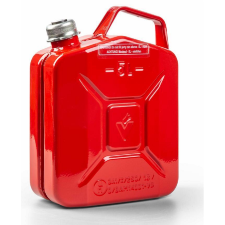 TANICA DI METALLO 5L, ROSSA CON TAPPO A VITE