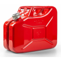 TANICA DI METALLO 10L, ROSSA CON TAPPO A VITE