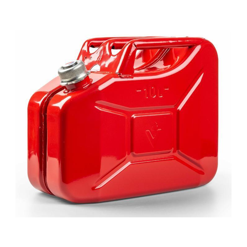 TANICA DI METALLO 10L, ROSSA CON TAPPO A VITE