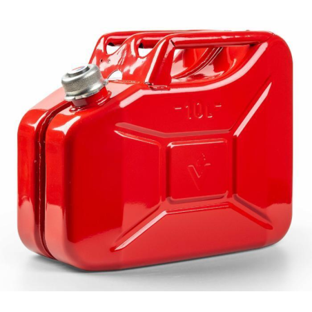 TANICA DI METALLO 10L, ROSSA CON TAPPO A VITE