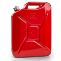 TANICA DI METALLO 20L, ROSSA CON TAPPO A VITE