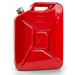 TANICA DI METALLO 20L, ROSSA CON TAPPO A VITE