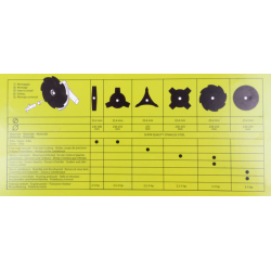DISCO CON PLACCHETTE IN TUNGSTENO 40 DENTI Ø255 ANODIZZATO