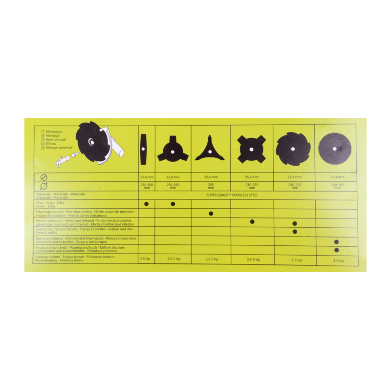 DISCO CON PLACCHETTE IN TUNGSTENO 40 DENTI Ø255 ANODIZZATO