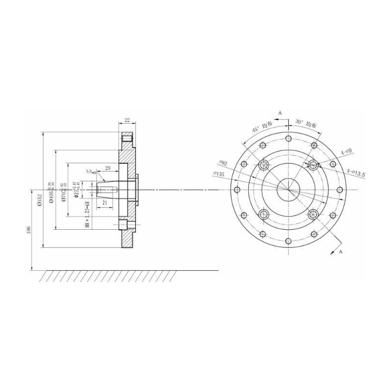 Motore a 4 tempi OHV 196cc. 6,5hp con flangia
