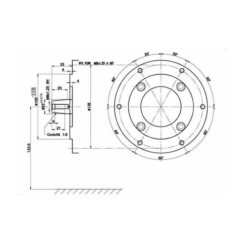 Motore a 4 tempi OHV 196cc. 6,5hp con flangia avviamento elettrico