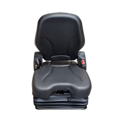 SEDILE IN ECOPELLE NERO CON MOLLEGGIO PNEUMATICO