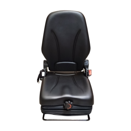 SEDILE IN ECOPELLE NERO CON MOLLEGGIO MECCANICO