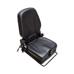 SEDILE IN ECOPELLE NERO CON MOLLEGGIO MECCANICO