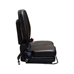 SEDILE IN ECOPELLE NERO CON MOLLEGGIO MECCANICO
