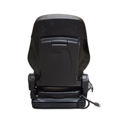 SEDILE IN ECOPELLE NERO CON MOLLEGGIO MECCANICO