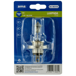 Lampadina alogena H4 12V 60/55W P43t. Blister 1 pz