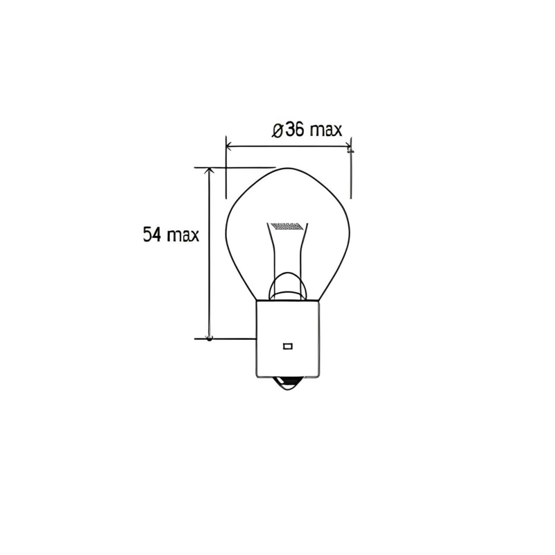 Lampadina alogena S2 24V 50/45W BA20d