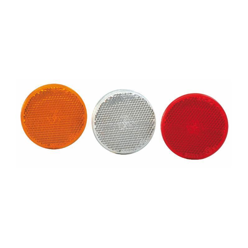 Catarifrangente Ø 60 mm bianco con vite M5