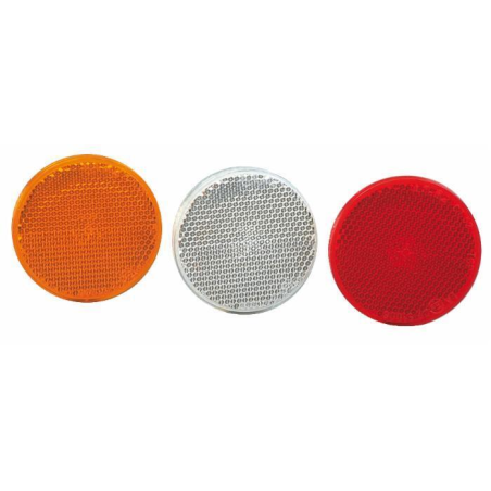 Catarifrangente Ø 60 mm bianco con vite M5