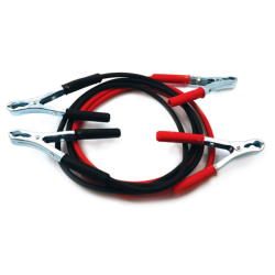 Cavo d’avviamento batteria in rame con pinze 120 A, sezione 25 mm², lunghezza 2500 mm