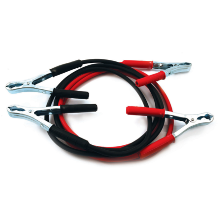 Cavo d’avviamento batteria in rame con pinze 120 A, sezione 25 mm², lunghezza 2500 mm