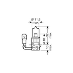 Lampadina alogena H3 24V 70W PK22s