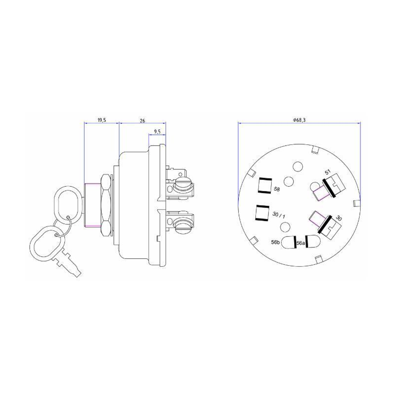 QUADRO  LUCE P - 0 - 1 - 2 - 3 - 4