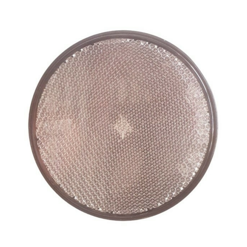 Catarifrangente bianco Ø 80 mm con vite M5