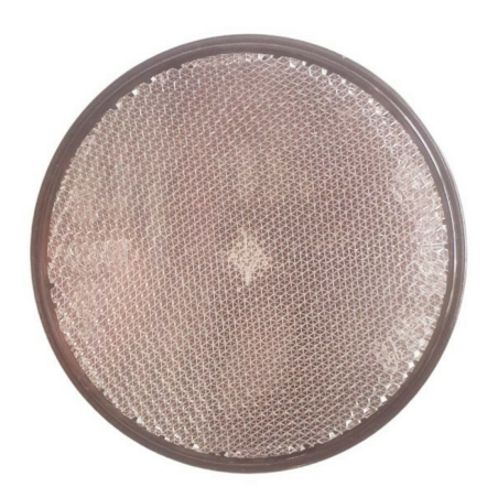 Catarifrangente bianco Ø 80 mm con vite M5