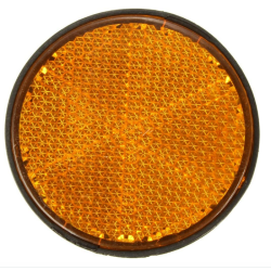 Catarifrangente arancione Ø 80 mm con vite M5