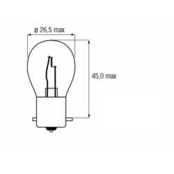 Lampadina alogena P21/5W 24V 21/5W BAY15d