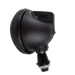 Faro da lavoro rotondo alogeno Ø 118 mm in gomma anti-urto e con interruttore ON/OFF